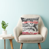 Throw Pillow – Friction Lands Abstract Design クッション (椅子)