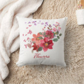 Throw pillow frower クッション (ブランケット)