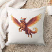 Throw Pillow Glowing Energy Dog – Luminous Decorat クッション (ブランケット)