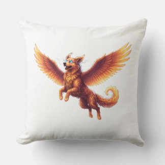 Throw Pillow Glowing Energy Dog – Luminous Decorat クッション