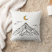 Throw Pillow “Golden Moon & Peaks” クッション (ブランケット)