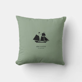 Throw Pillow — HMS Gaspee クッション