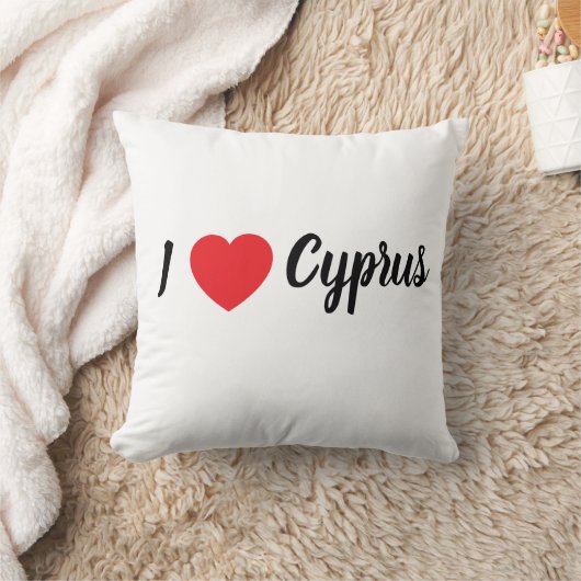 Throw Pillow (I "heart" Cyprus) クッション (ブランケット)