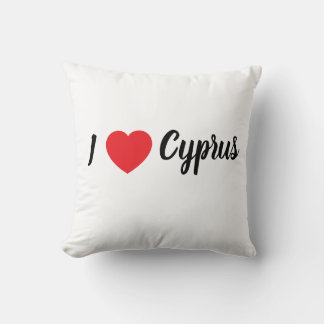 Throw Pillow (I "heart" Cyprus) クッション