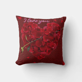Throw Pillow I love you  クッション