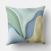 Throw pillow in stylish abstract graphic クッション (裏面)