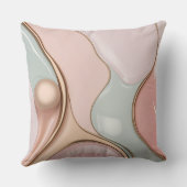 Throw pillow in stylish abstract graphic クッション (裏面)