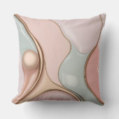 Throw pillow in stylish abstract graphic クッション (正面)