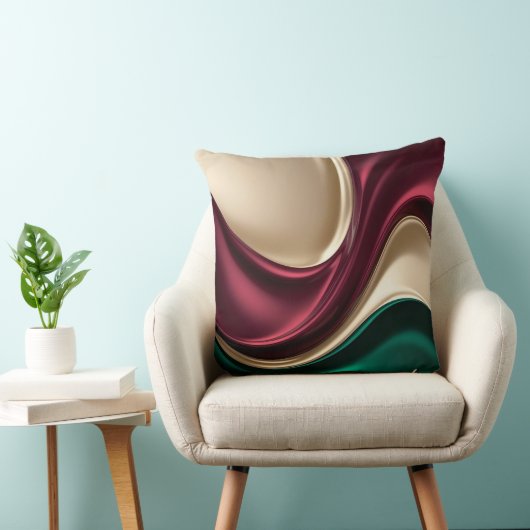 Throw pillow in stylish abstract graphic クッション (椅子)