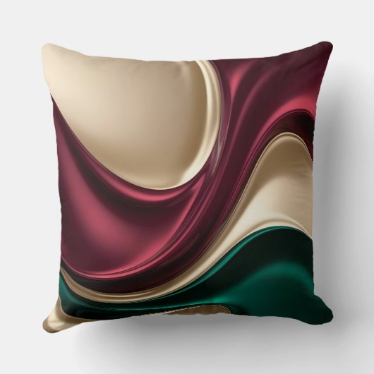 Throw pillow in stylish abstract graphic クッション (裏面)