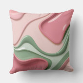 Throw pillow in stylish abstract graphic クッション (裏面)