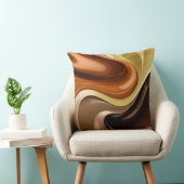 Throw pillow in stylish abstract graphic クッション (椅子)