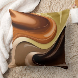 Throw pillow in stylish abstract graphic クッション