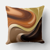 Throw pillow in stylish abstract graphic クッション (裏面)