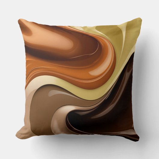 Throw pillow in stylish abstract graphic クッション (正面)