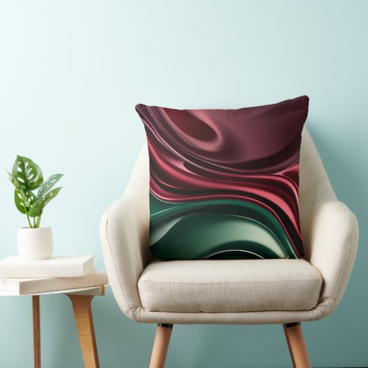 Throw pillow in stylish abstract graphic クッション (椅子)