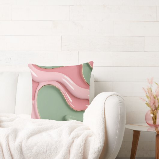 Throw pillow in stylish abstract graphic クッション (ソファ)