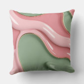 Throw pillow in stylish abstract graphic クッション (裏面)