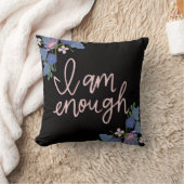 Throw Pillow Inspirational Quote Decorative Cushio クッション (ブランケット)
