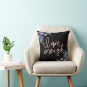 Throw Pillow Inspirational Quote Decorative Cushio クッション (椅子)