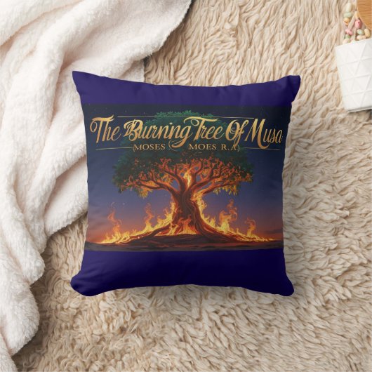 Throw Pillow- Islamic "The Burning Tree Of Musa" クッション (ブランケット)