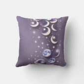 Throw Pillow - Lavender Celestial Moon クッション (裏面)