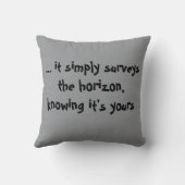  Throw Pillow Majestic Lion Papercut クッション (裏面)