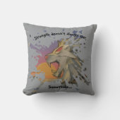  Throw Pillow Majestic Lion Papercut クッション (正面)