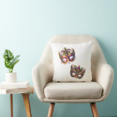 Throw Pillow Mardi Gras クッション (椅子)