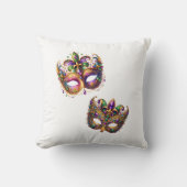 Throw Pillow Mardi Gras クッション (正面)
