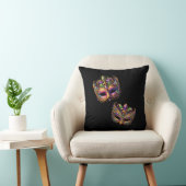 Throw Pillow Mardi Gras クッション (椅子)