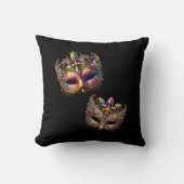 Throw Pillow Mardi Gras クッション (正面)