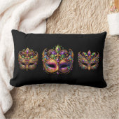 Throw Pillow Mardi Gras ランバークッション (ブランケット)