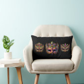 Throw Pillow Mardi Gras ランバークッション (椅子)