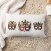 Throw Pillow Mardi Gras ランバークッション (ブランケット)