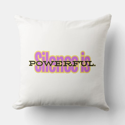Throw Pillow – Minimalist Inspirational Home Decor クッション (正面)