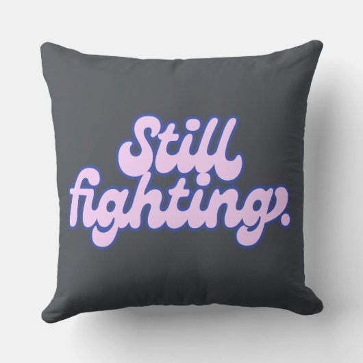 Throw Pillow – Minimalist Motivational Cushion f クッション (裏面)