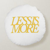 Throw Pillow – Minimalist Motivational Home Décor ラウンドクッション (裏面)