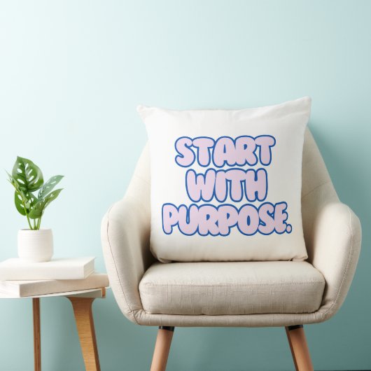 Throw Pillow – Modern Positive Message Home Decor クッション (椅子)