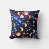 Throw Pillow - Moonstone Opal Celestial Moon クッション (正面)