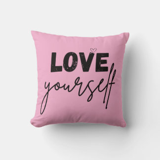 throw pillow | motivational | love yourself クッション