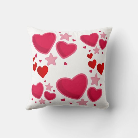 Throw Pillow multi happy  クッション (裏面)