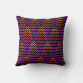 Throw Pillow Multicolore Rhombus  クッション (裏面)