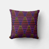 Throw Pillow Multicolore Rhombus  クッション (正面)