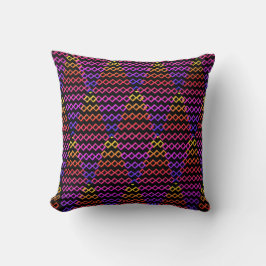 Throw Pillow Multicolore Rhombus  クッション