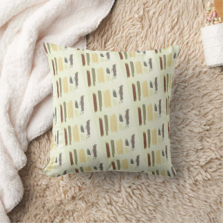 Throw Pillow Neutral Stripe クッション