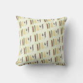 Throw Pillow Neutral Stripe クッション (正面)