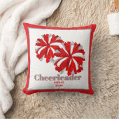 Throw Pillow Personalized Cheer Poms  クッション (ブランケット)