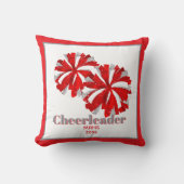 Throw Pillow Personalized Cheer Poms クッション (正面)