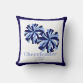 Throw Pillow Personalized Cheer Poms クッション (正面)